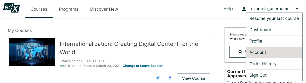 How do I link or unlink my edX account to a social media account?